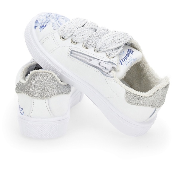 Monnalisa Rose Glitter Sneakers Girls 8T (EU 27) Made in Italy NWOT Designer - Picture 4 of 16